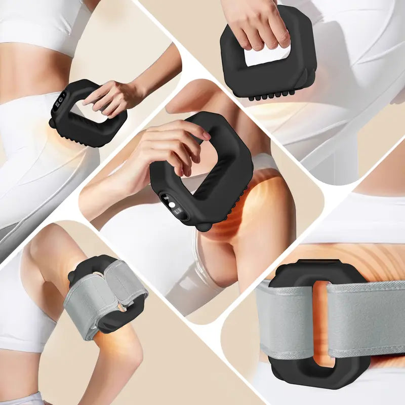 Deep Tissue Fascia Ring Massager with Hands-Free Belt