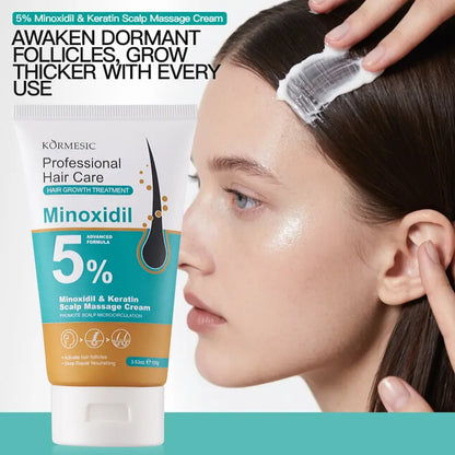 5% Minoxidil & Keratin Hair Regrowth & Scalp Massage Cream