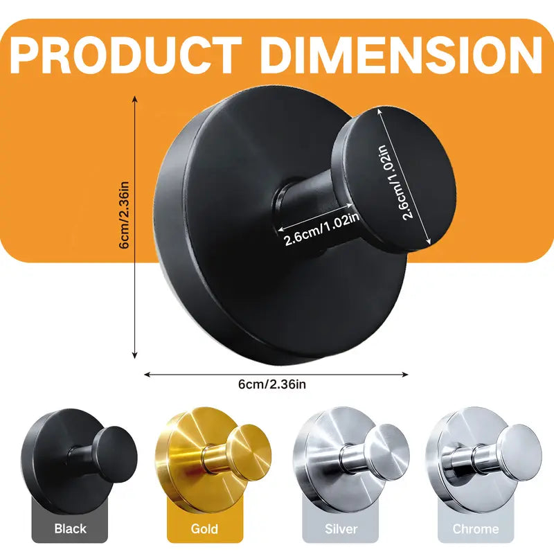 Self-Adhesive Wall Hooks – Heavy Duty & Waterproof