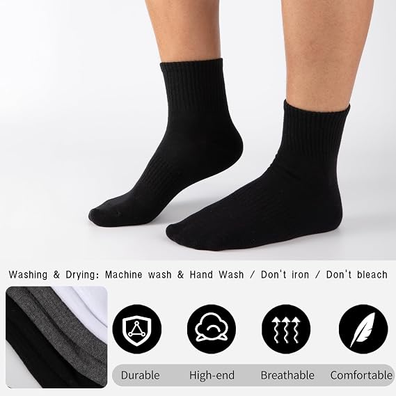 Ultimate All-Day Arch Support Athletic Crew Socks