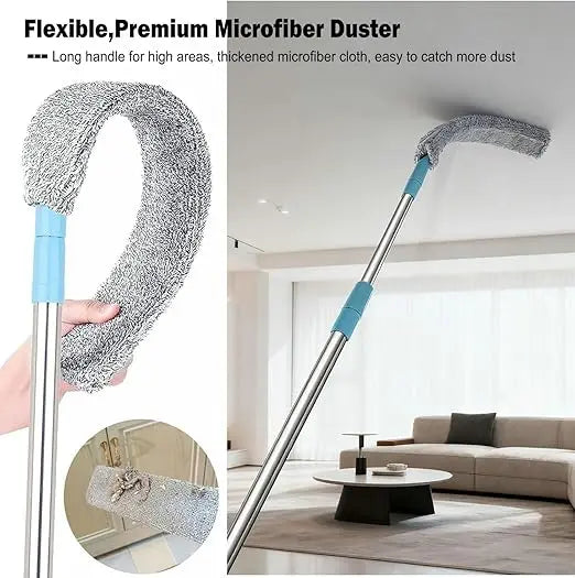 Flexible Gap Dusting Wand with Telescopic Extension Pole