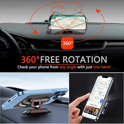 Ultra-Strong Magnetic Car Phone Mount for Dashboard & Smooth Surfaces