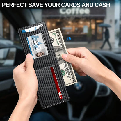 Instant Access RFID Blocking Minimalist Bifold Wallet