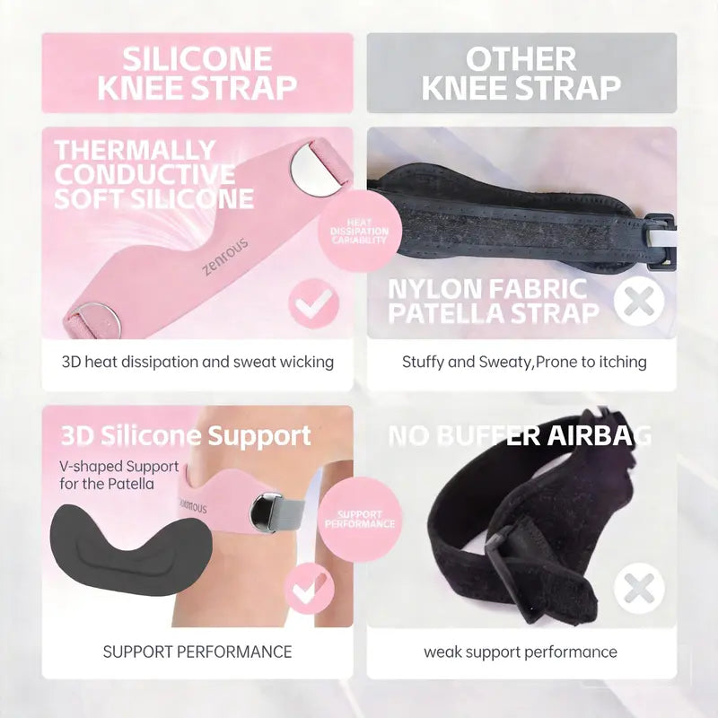 Minimalist Patellar Tendon Strap for Instant Knee Pain Relief & Shock Absorption