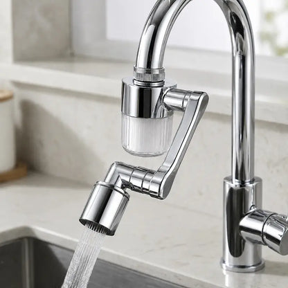 1080° Rotating Robotic Arm Faucet Aerator with Micro-Purification Filter