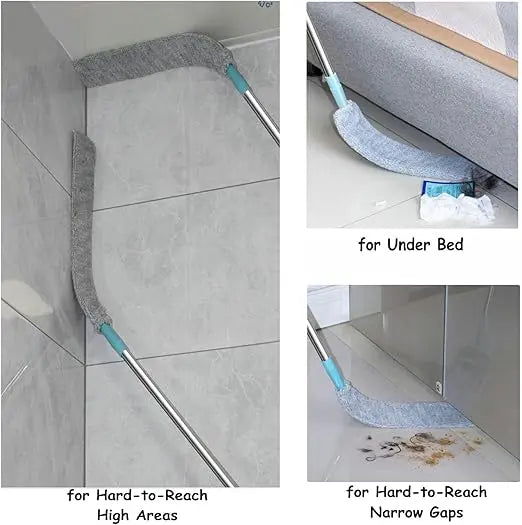 Flexible Gap Duster with Telescopic Extension Pole