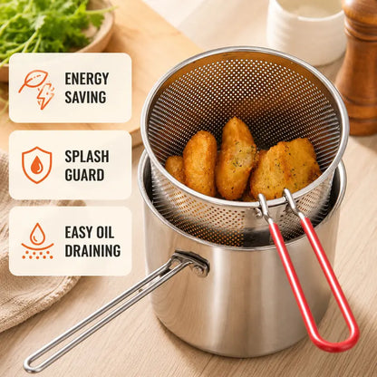 Stainless Steel Mini Deep Fryer Set