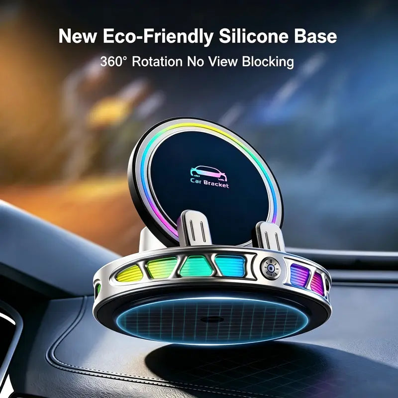 Fast Wireless Charging 360° Rotating Car Mount