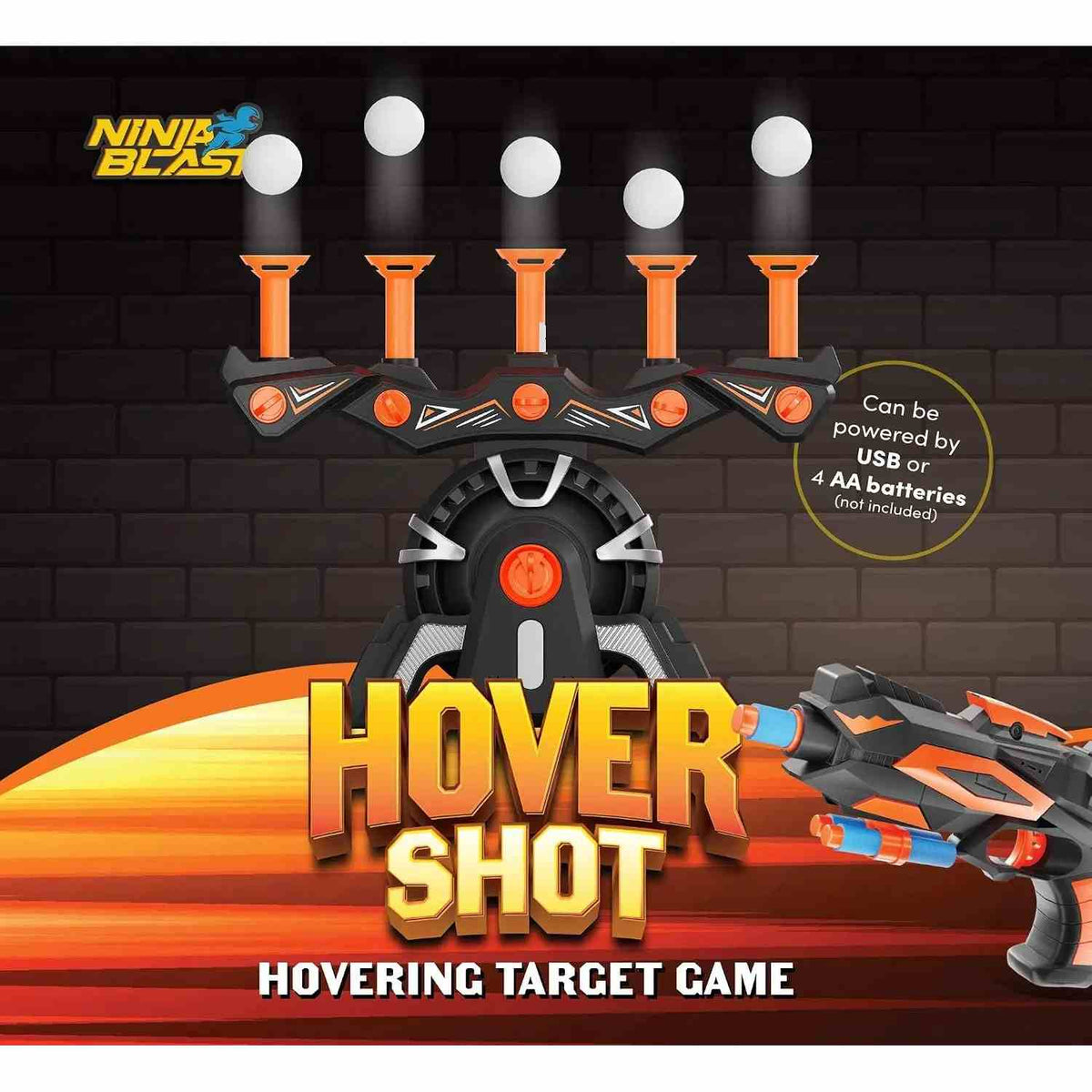 Floating Hover Target Game Set with Blaster & Darts