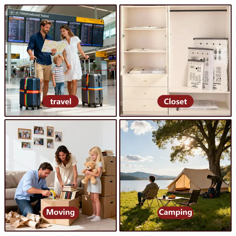Triple Your Suitcase Space Instantly With Wireless Fast Compression Vacuum Bags
