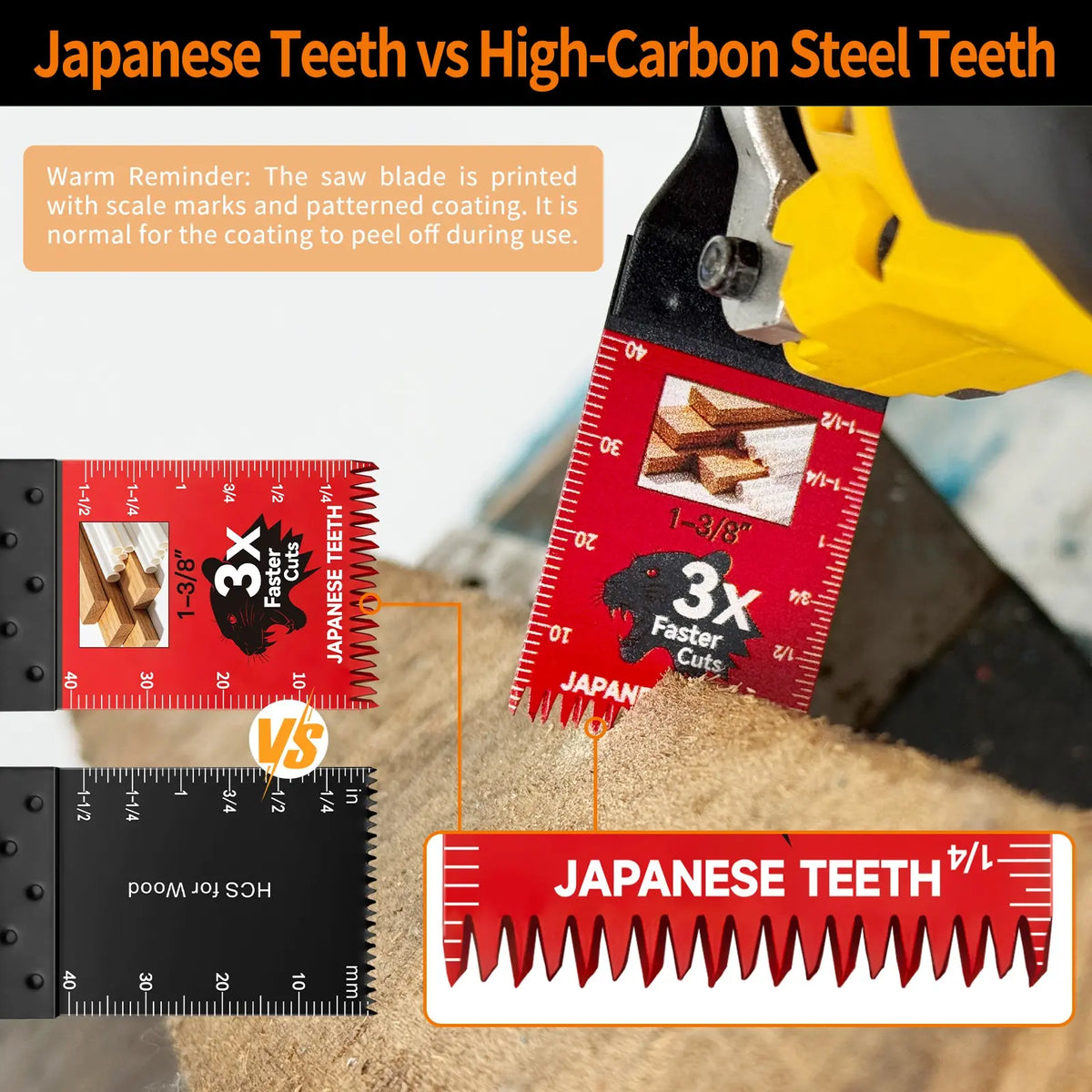 Ultra-Fast Japanese Tooth Oscillating Multitool Saw Blades