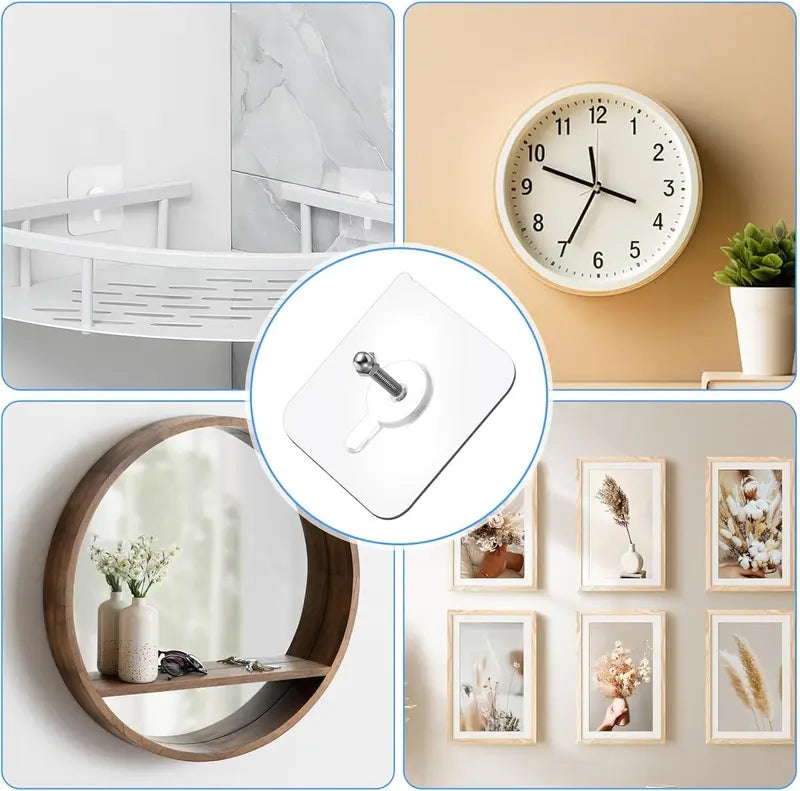 Heavy-Duty Adhesive Screw Nails – Damage-Free Wall Hanging