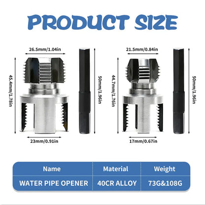 Heavy-Duty Damaged Pipe Thread Extractor & Broken Screw Removal Tool