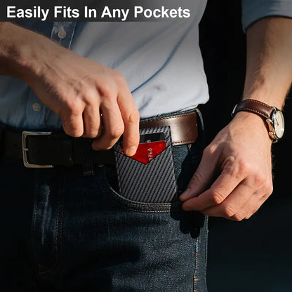 Instant Access RFID Blocking Minimalist Bifold Wallet