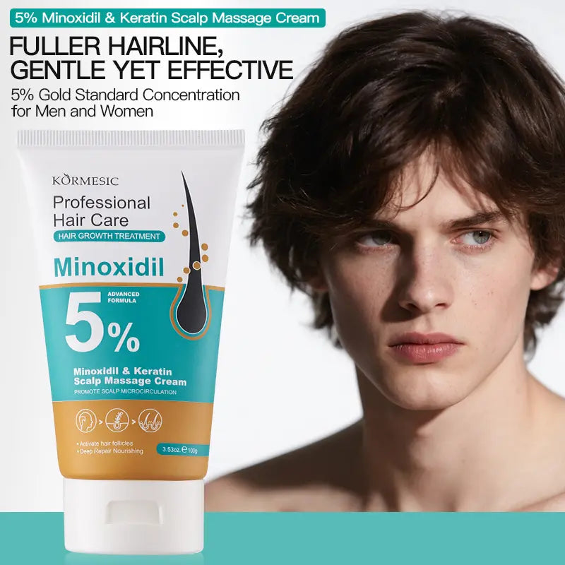 5% Minoxidil & Keratin Hair Regrowth & Scalp Massage Cream