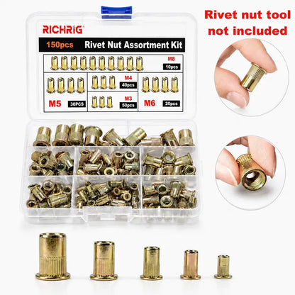 Effortless Power Rivet Nut Drill Adapter Set