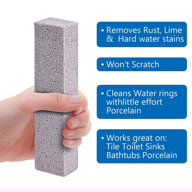 Heavy-Duty Pumice Cleaning Bricks for Tough Stain & Rust Removal