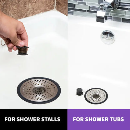 Universal Stainless Steel Shower Hair Catcher & Drain Protector