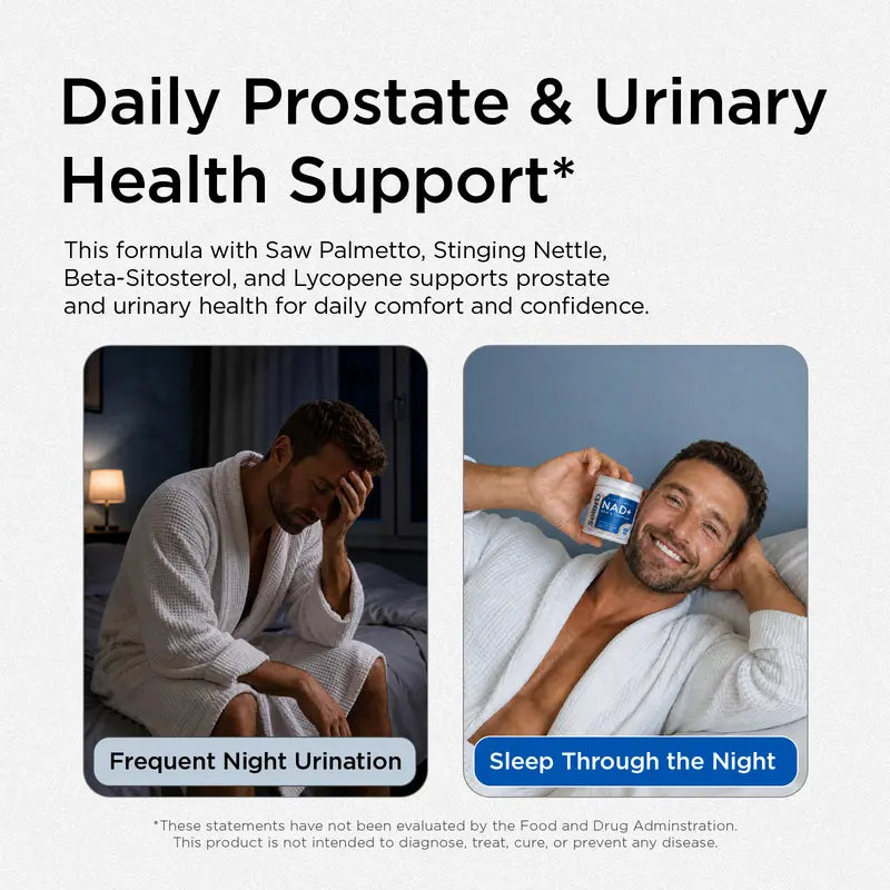 Liposomal NAD+ Men's Complex: Peak Cellular Energy, Nitric Oxide Boost & Prostate Health