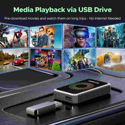 Transform Wired CarPlay to Wireless & Stream HD Videos Instantly on Your Car Screen