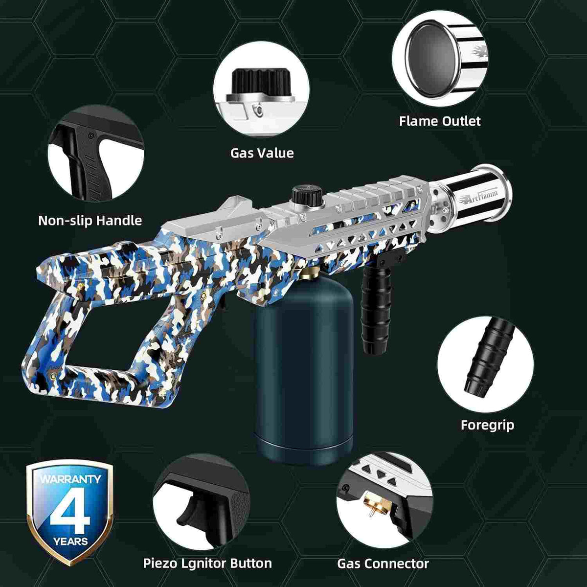 Blast Through Any Job: Ultra-Powerful Tactical Propane Torch Gun