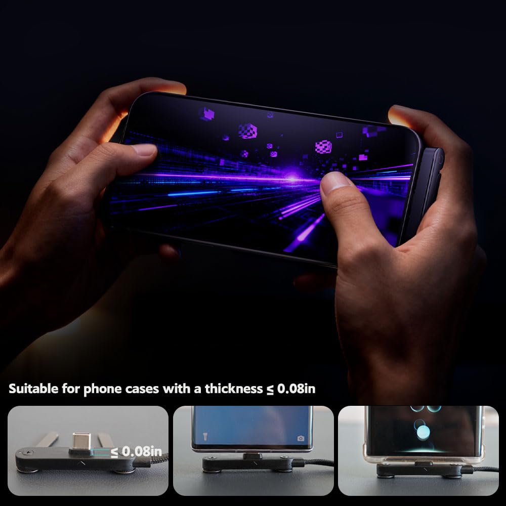 240W Fast Charging Cable with Built-in Foldable Stand