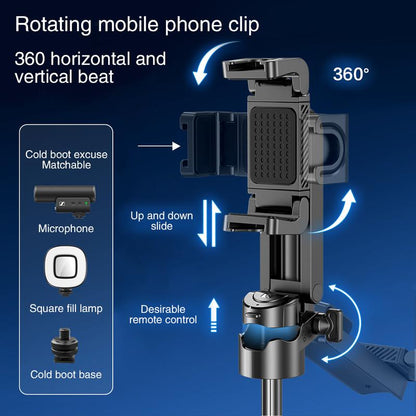 P15 Mini Grip Quadripod – Hold, Shoot & Stand with One Compact Phone Tool
