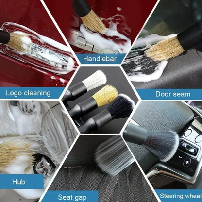 Precision Auto Detailing Brushes for Scratch-Free Interior & Exterior Cleaning