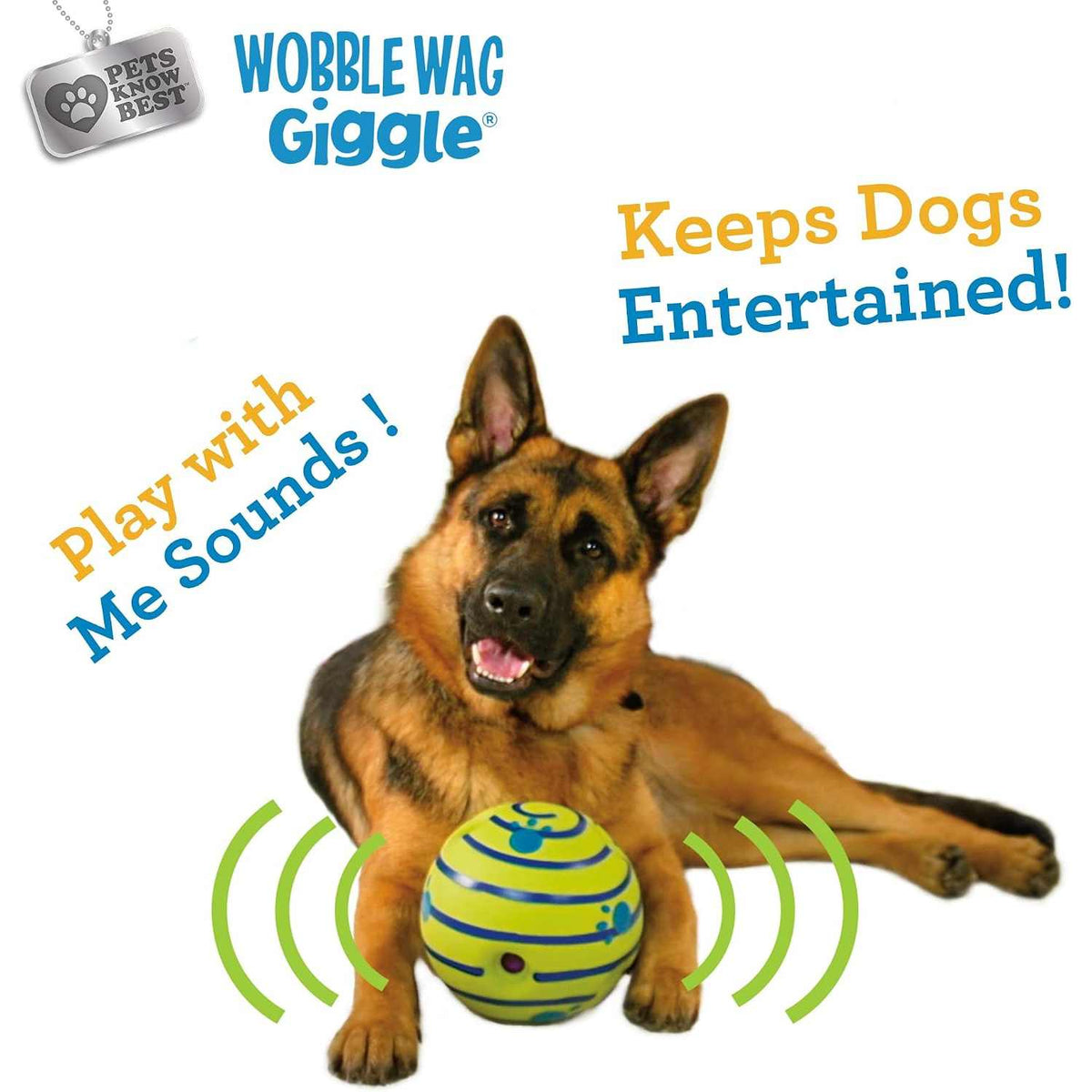 Interactive Giggle Sound Ball for All Size Dogs