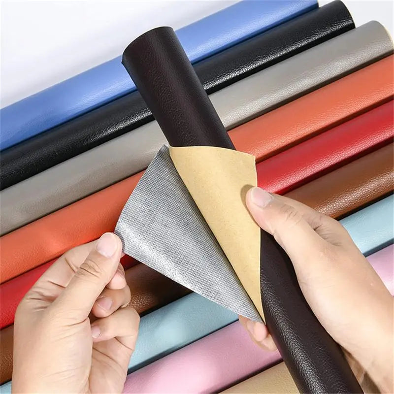 Self-Adhesive Leather Repair Patch Tape — Instant Peel & Stick Fix for Couches, Car Seats & Furniture