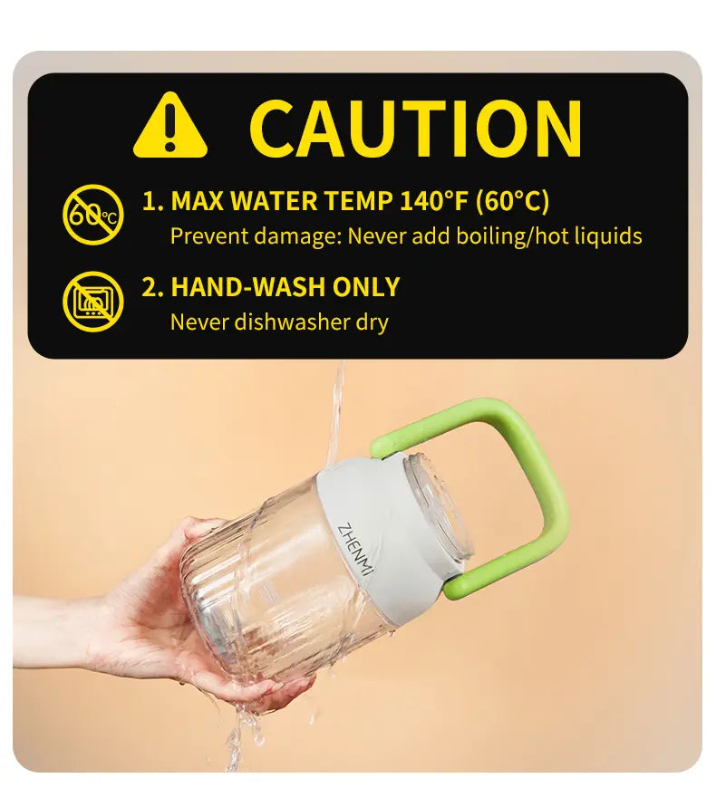 Portable Cordless Blender Bottle with Carrying Handle