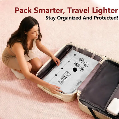 Triple Your Suitcase Space Instantly With Wireless Fast Compression Vacuum Bags