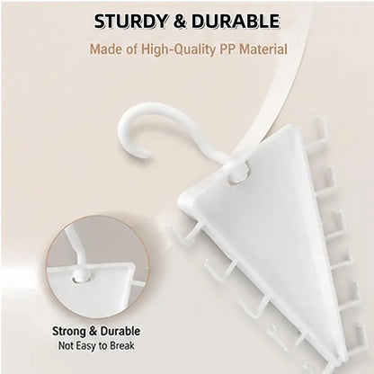 360° Rotating Closet Hanger Organizer – Instant 80% Space Saving for Bras, Belts & Tank Tops