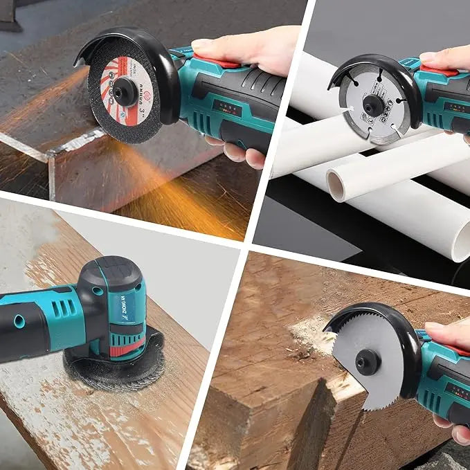 12V Cordless Mini Angle Grinder & Cut-Off Tool Set with 2 Batteries