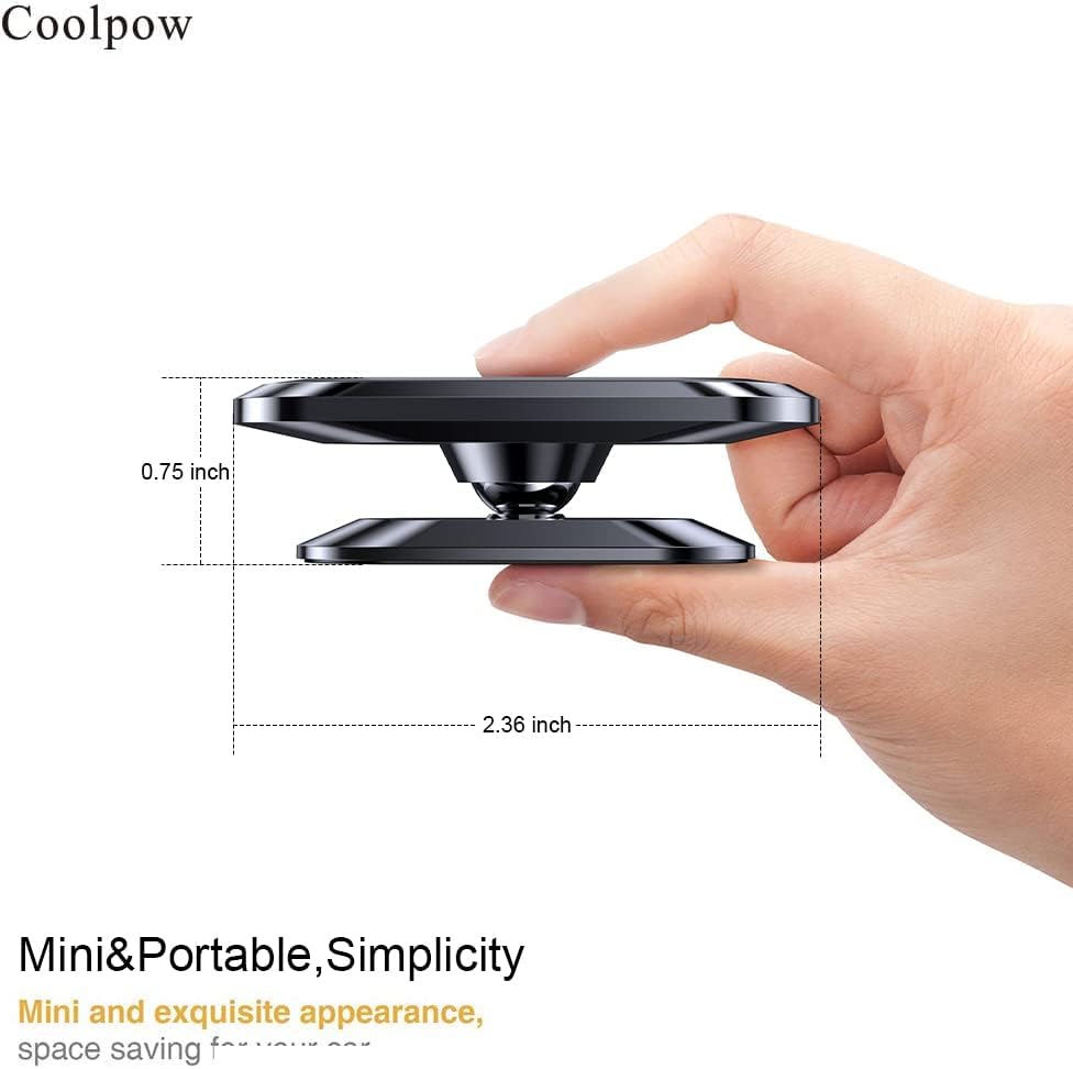 Ultra-Strong Magnetic Car Phone Mount for Dashboard & Smooth Surfaces
