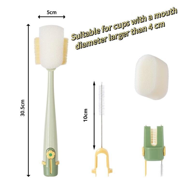 5-in-1 Multifunctional Cup & Bottle Cleaning Brush Set