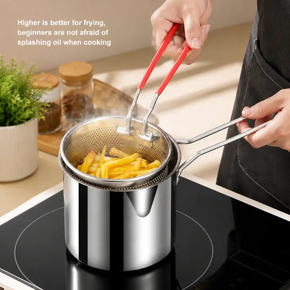 Stainless Steel Mini Deep Fryer Set