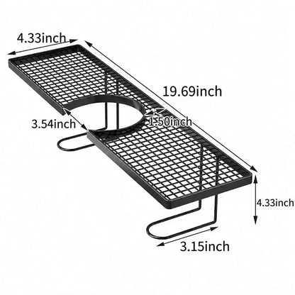 Zero-Drill Faucet Storage Rack: Instantly Double Your Sink Counter Space