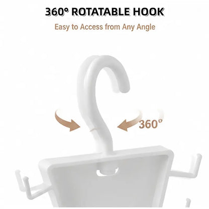 360° Rotating Closet Hanger Organizer – Instant 80% Space Saving for Bras, Belts & Tank Tops