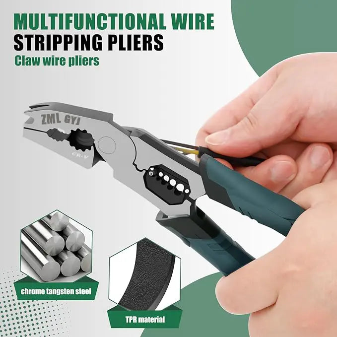 Multi-Function Wire Stripping & Cutting Pliers