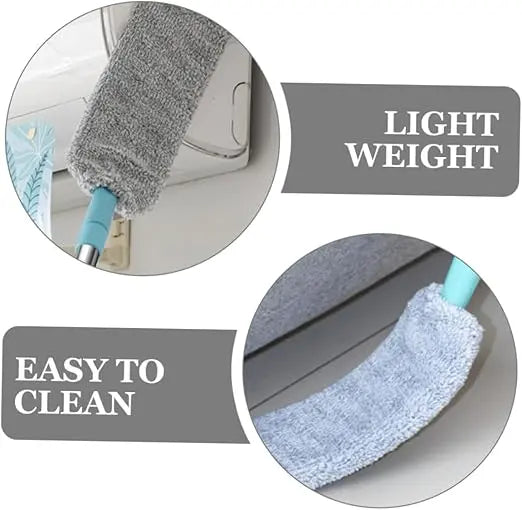 Flexible Gap Dusting Wand with Telescopic Extension Pole