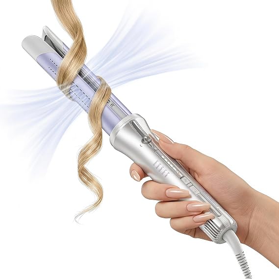 One-Touch Airflow Styler: Effortless Auto-Rotating Curls & Instant Cool-Lock