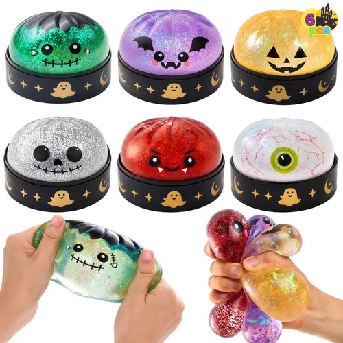 Halloween Glitter Bat Stress Relief Squeeze Toy