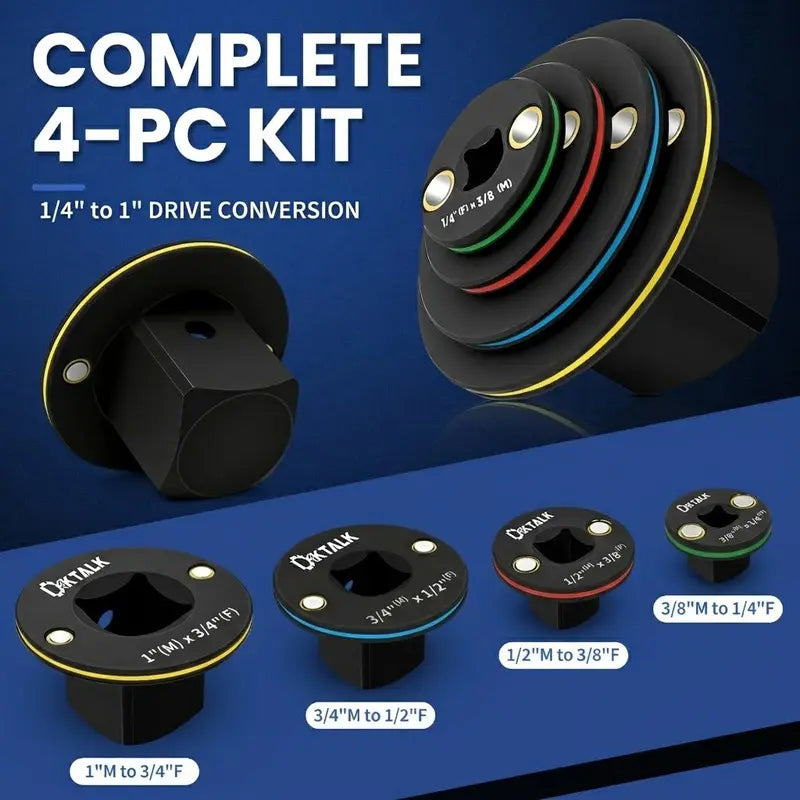 Ultra-Compact Low Profile Impact Socket Adapter Set