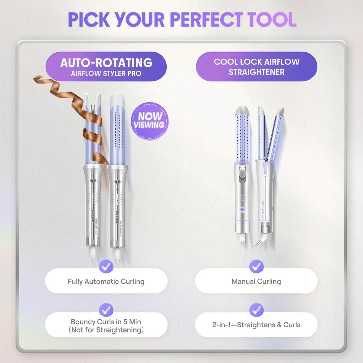 One-Touch Airflow Styler: Effortless Auto-Rotating Curls & Instant Cool-Lock