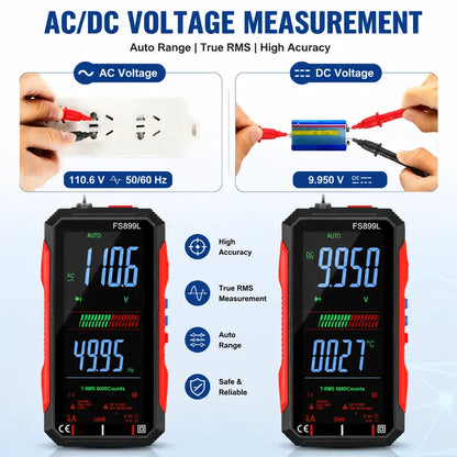Smart Digital Multimeter with True RMS & USB Display
