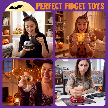 Halloween Glitter Bat Stress Relief Squeeze Toy