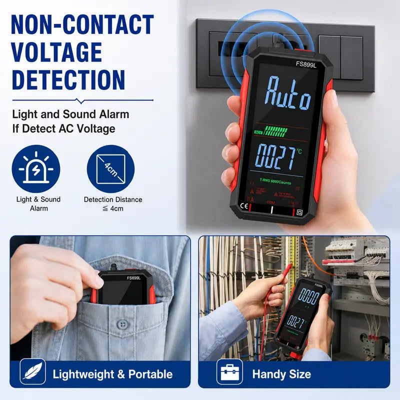 Smart Digital Multimeter with True RMS & USB Display