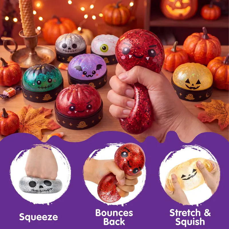 Halloween Glitter Bat Stress Relief Squeeze Toy
