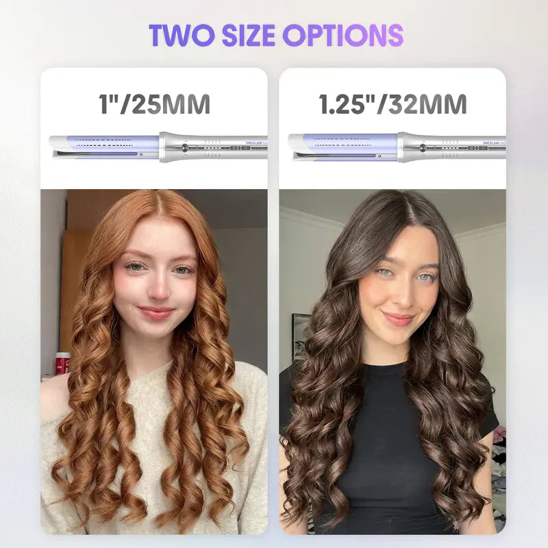 One-Touch Airflow Styler: Effortless Auto-Rotating Curls & Instant Cool-Lock